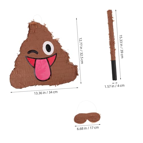 Yardwe Lustige Poop Pinata mit Augenbinde und Buntem Konfetti Witzige Partydekoration für Erwachsene für Geburtstage Cinco De Mayo und Spaßige Feierlichkeiten Zufällige Yardwe Lustige Poop Pinata mit Augenbinde und Buntem Konfetti Witzige Partydekoration für Erwachsene für Geburtstage Cinco De Mayo und Spaßige Feierlichkeiten Zufällige von Yardwe