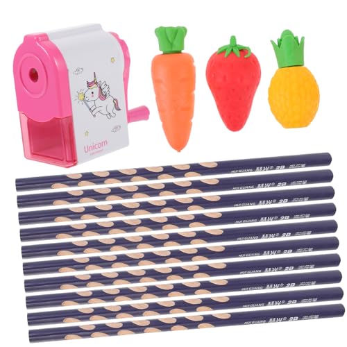 Yardwe Lustiges Cartoon Frucht Set mit Korrekturstiften Radiergummi und Anspitzer Zeichenmaterial für Schüler und für Schule und Zuhause Yardwe Lustiges Cartoon Frucht Set mit Korrekturstiften Radiergummi und Anspitzer Zeichenmaterial für Schüler und für Schule und Zuhause von Yardwe