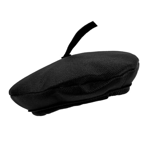 Yardwe Mini Puppenhüte Schwarze Beret Mütze Dekorative Miniaturhüte Für DIY Dekoration Puppenzubehör Hüte Für Kuscheltiere Und Fotorequisiten von Yardwe