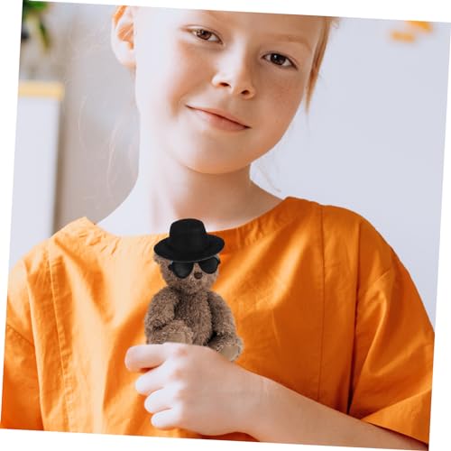 Yardwe Miniatur Zylinderhut Teilig mit Schwarzen Mini Filzhüten und Kleinen Sonnenbrillen Leichte Dekorative Puppenhüte für DIY Basteln Party und Festivaldekoration Yardwe Miniatur Zylinderhut Teilig mit Schwarzen Mini Filzhüten und Kleinen Sonnenbrillen Leichte Dekorative Puppenhüte für DIY Basteln Party und Festivaldekoration von Yardwe