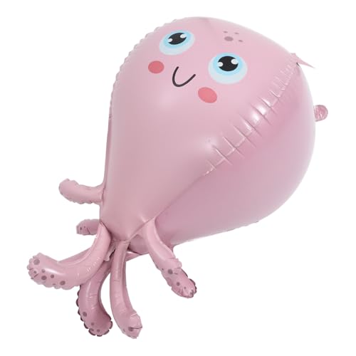 Yardwe Oktopusballon Tentakel Party Dekorationen Bunt Luftballons Aufblasbare Folienballons Entzückende Oktopus-ballons Folien-oktopus-ballons Rosa Aluminiumfolie von Yardwe