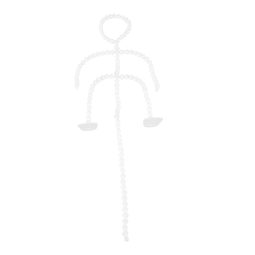 Yardwe Puppenherstellung Bastelgelenke Unsere Figurgelenke Puppenbastelgelenke Puppenbausatz Puppenkörper Beweglicher Puppenknochen Puppenkörper Puppenteile Puppenrahmen Kunststoff Weiß von Yardwe
