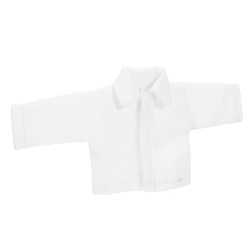 Yardwe Puppenkleidung ob11 Kleidung dekoratives Miniaturhemd DIY-Puppenzubehör für Puppenhaus-Minishirt Kleidung für Puppen Bezauberndes Puppenkostüm Puppenhaus-Shirt-Modell Stoff von Yardwe