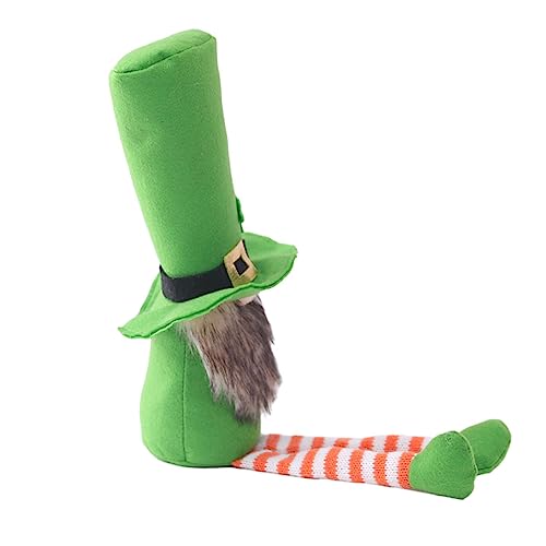 Yardwe Saint Patrick's Day Dekofigur Puppe mit Kariertem Design Langlebig Tisch und Regal Dekoration Geeignet für Party Schaufenster und Yardwe Saint Patrick's Day Dekofigur Puppe mit Kariertem Design Langlebig Tisch und Regal Dekoration Geeignet für Party Schaufenster und von Yardwe