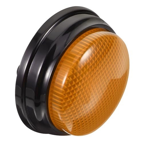 Yardwe Spielbutton mit Licht und Alarmton Gelber Party Prop Spielknopf für Wettbewerbe Lustiges Soundspielzeug für Büro Hochzeit und Entspannung von Yardwe