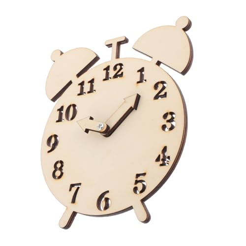 Yardwe Wecker aus Holzspänen Puzzle-Uhr aus Holz Teile für die Uhrmacherei Werkzeuge zum Uhrenbau DIY-Uhr Bestandteile von Wanduhren handgefertigte Holzuhr Khaki Yardwe Wecker aus Holzspänen Puzzle-Uhr aus Holz Teile für die Uhrmacherei Werkzeuge zum Uhrenbau DIY-Uhr Bestandteile von Wanduhren handgefertigte Holzuhr Khaki von Yardwe