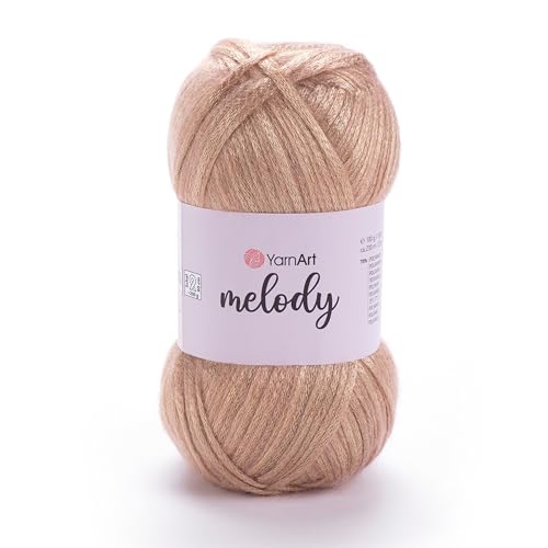 1 Knäuel YarnArt Melodie, Chainette Garn, glänzendes metallisches Glanzgarn zum Stricken, Häkeln, Sticken, 100 g, 230 m, 70% Polyamid, 21% Acryl, 9% Wolle, Pinkish Orange - 882 1 Knäuel YarnArt Melodie, Chainette Garn, glänzendes metallisches Glanzgarn zum Stricken, Häkeln, Sticken, 100 g, 230 m, 70% Polyamid, 21% Acryl, 9% Wolle, Pinkish Orange - 882 von Yarn Art