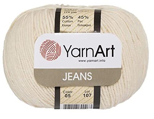 55% Baumwolle 45% Acryl YarnArt Jeans Sport Garn 1 Knäuel 50 g 170 yds (5) von Yarn Art
