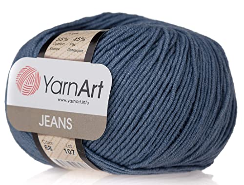 55% Baumwolle 45% Acryl YarnArt Jeans Sport Garn 1 Knäuel 50 g von Yarn Art