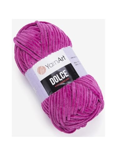 Yarn Art Dolce Garn, 100 % MicroPolyester-Samtdecke, Amigurumi, super sperrig, 6 Baby-Chenille-Garn (794, 1 Knäuel) von Yarn Art