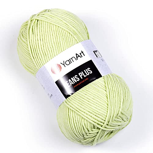 Yarn Art Jeans Plus Garn, 55% Baumwolle, 45% Polyacryl, 100 g, 160 m, Garngewicht 4: Kammgarn, 11 von Yarn Art