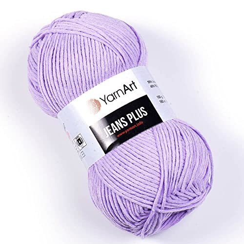 Yarn Art Jeans Plus Garn, 55% Baumwolle, 45% Polyacryl, 100 g, 160 m, Garngewicht: 4: Kammgarn (89) von Yarn Art