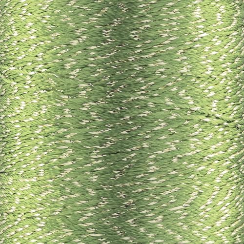 YarnArt Camellia Metallic Shimmer feines Garn – Polyester und Metallgarn zum Häkeln, Sticken und Schmuckherstellung – 20 g & 50 g Knäuel, 192 m (Grün, 50 g Knäuel) von Yarn Art