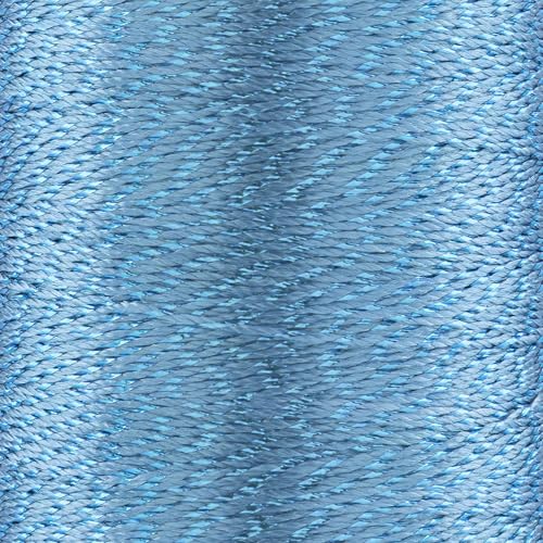 YarnArt Camellia Metallic Shimmer feines Garn – Polyester und Metallgarn zum Häkeln, Sticken und Schmuckherstellung – 20 g & 50 g Knäuel, 192 m (Himmelblau, 50 g Knäuel) von Yarn Art