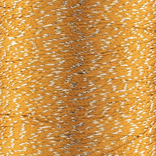 YarnArt Camellia Metallic Shimmer feines Garn – Polyester und Metallgarn zum Häkeln, Sticken und Schmuckherstellung – 20 g & 50 g Knäuel, 192 m (Kupfer, 50 g Knäuel) von Yarn Art