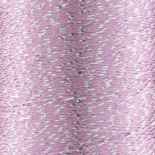 YarnArt Camellia Metallic Shimmer feines Garn – Polyester und Metallgarn zum Häkeln, Sticken und Schmuckherstellung – 20 g & 50 g Knäuel, 192 m (Rosa, 50 g Knäuel) von Yarn Art