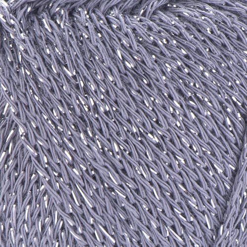 YarnArt Elegance Sparkly Garn, Metallic-Baumwollmischung, feiner Sport zum Stricken & Häkeln, leichtes Garn für Schals und Pullover, 5 Stück, je 50 g (130 m), Grau - (5, 102) von Yarn Art