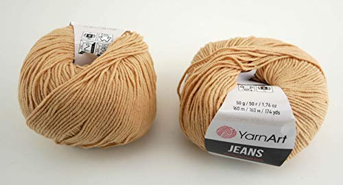 YarnArt Jeans Garn Baumwollgarn Amigurumi Babygarn Wolle 50g Yarn Art 160m/50g (07) von Yarn Art