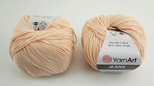 YarnArt Jeans Garn Baumwollgarn Amigurumi Babygarn Wolle 50g Yarn Art 160m/50g Yarnarts (73) von Yarn Art