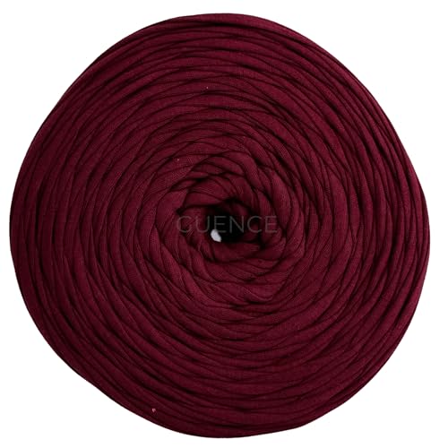YarnArt Maccheroni T-Shirt-Garn, 100 % recyceltes Textil, 600 g (± 100 g), 130 m, grobe Baumwollmischung für Häkeltaschen, Teppiche, Körbe, Heimdekoration und DIY-Projekte, mehrfarbig, Kastanienbraun von Yarn Art