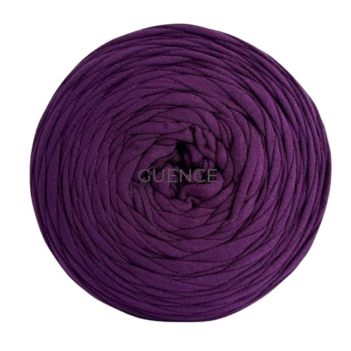YarnArt Maccheroni T-Shirt-Garn, 100 % recyceltes Textil, 600 g (± 100 g), 130 m, grobe Baumwollmischung für Häkeltaschen, Teppiche, Körbe, Heimdekoration und DIY-Projekte, mehrfarbig (lila) von Yarn Art