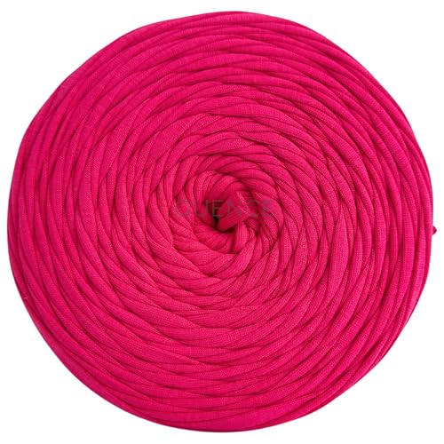 YarnArt Maccheroni T-Shirt-Garn – 100 % recyceltes Textil, 600 g (± 100 g), 130 m – grobe Baumwollmischung für Häkeltaschen, Teppiche, Körbe, Heimdekoration und DIY-Projekte in mehreren Farben von Yarn Art