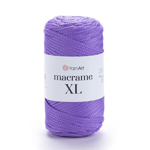 YarnArt Makramee Schnur - Starkes & Vielseitiges Makramee Garn zum Stricken, Häkeln & DIY Handwerk - 100% Polyester, 90g (130m) - Perfekt für Wandbehänge, Taschen, Heimdekoration & mehr (135, XL) von Yarn Art