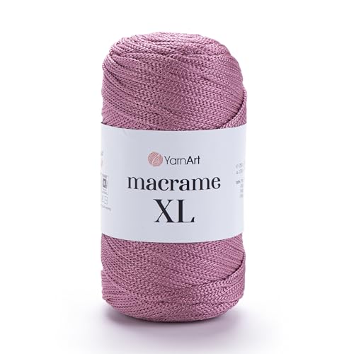 YarnArt Makramee-Schnur - Starkes & Vielseitiges Makramee-Garn zum Stricken, Häkeln & DIY Handwerk - 100% Polyester, 90g (130m) - Perfekt für Wandbehänge, Taschen, Heimdekoration & mehr (141, XL) von Yarn Art