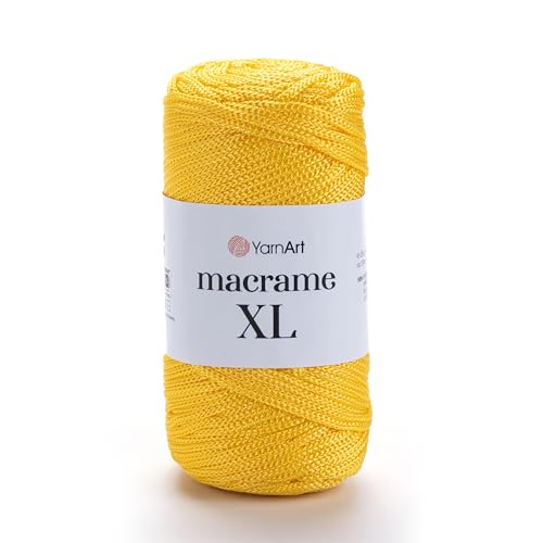 YarnArt Makramee Schnur - Starkes & Vielseitiges Makramee Garn zum Stricken, Häkeln & DIY Handwerk - 100% Polyester, 90g (130m) - Perfekt für Wandbehänge, Taschen, Heimdekoration & mehr (142, XL) von Yarn Art