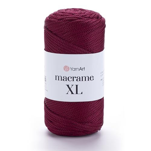 YarnArt Makramee Schnur - Starkes & Vielseitiges Makramee Garn zum Stricken, Häkeln & DIY Handwerk - 100% Polyester, 90g (130m) - Perfekt für Wandbehänge, Taschen, Heimdekoration & mehr (145, XL) von Yarn Art
