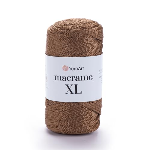 YarnArt Makramee-Schnur - Starkes & Vielseitiges Makramee-Garn zum Stricken, Häkeln & DIY Handwerk - 100% Polyester, 90g (130m) - Perfekt für Wandbehänge, Taschen, Heimdekoration & mehr (151, XL) von Yarn Art