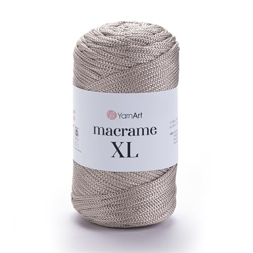 YarnArt Makramee Schnur - Starkes & Vielseitiges Makramee Garn zum Stricken, Häkeln & DIY Handwerk - 100% Polyester, 90g (130m) - Perfekt für Wandbehänge, Taschen, Heimdekoration & mehr (156, XL) von Yarn Art