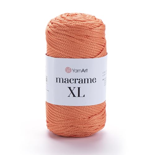 YarnArt Makramee Schnur - Starkes & Vielseitiges Makramee Garn zum Stricken, Häkeln & DIY Handwerk - 100% Polyester, 90g (130m) - Perfekt für Wandbehänge, Taschen, Heimdekoration & mehr (160, XL) von Yarn Art