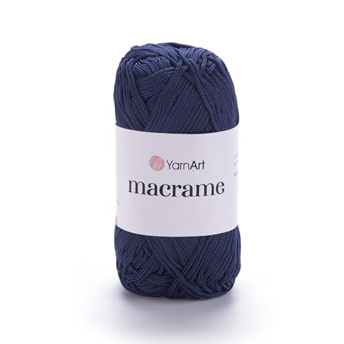 YarnArt Makramee Schnur - Starkes & Vielseitiges Makramee Garn zum Stricken, Häkeln & DIY Handwerk - 100% Polyester, 90g (130m) - Perfekt für Wandbehänge, Taschen, Heimdekoration & mehr (162, regulär) von Yarn Art