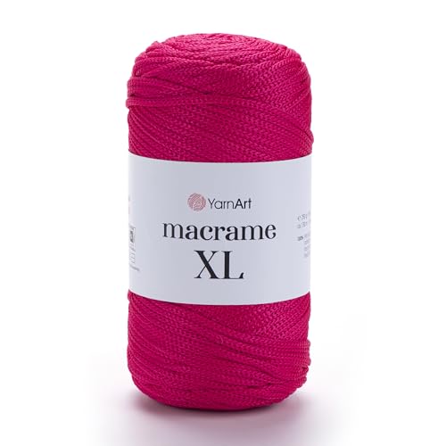 YarnArt Makramee Schnur - Starkes & Vielseitiges Makramee Garn zum Stricken, Häkeln & DIY Handwerk - 100% Polyester, 90g (130m) - Perfekt für Wandbehänge, Taschen, Heimdekoration & mehr (163, XL) von Yarn Art