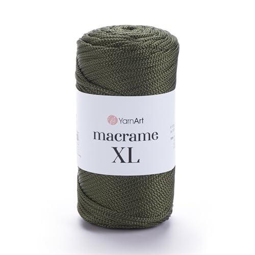 YarnArt Makramee Schnur - Starkes & Vielseitiges Makramee Garn zum Stricken, Häkeln & DIY Handwerk - 100% Polyester, 90g (130m) - Perfekt für Wandbehänge, Taschen, Heimdekoration & mehr (164, XL) von Yarn Art