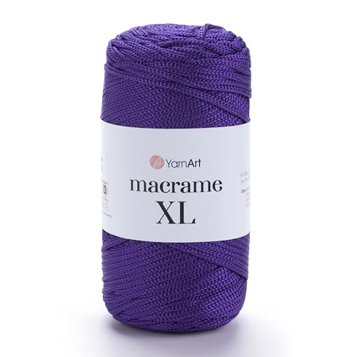 YarnArt Makramee Schnur - Starkes & Vielseitiges Makramee Garn zum Stricken, Häkeln & DIY Handwerk - 100% Polyester, 90g (130m) - Perfekt für Wandbehänge, Taschen, Heimdekoration & mehr (167, XL) von Yarn Art