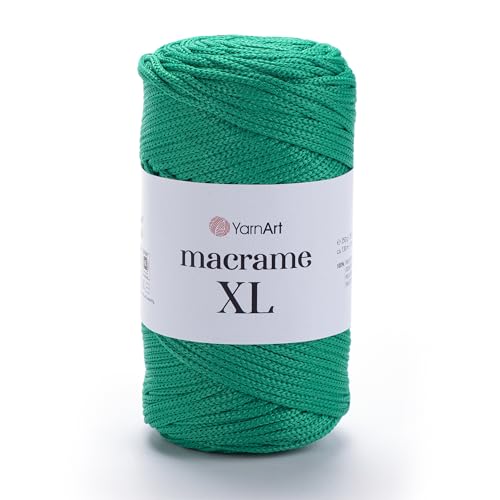 YarnArt Makramee Schnur - Starkes & Vielseitiges Makramee Garn zum Stricken, Häkeln & DIY Handwerk - 100% Polyester, 90g (130m) - Perfekt für Wandbehänge, Taschen, Heimdekoration & mehr (168, XL) von Yarn Art