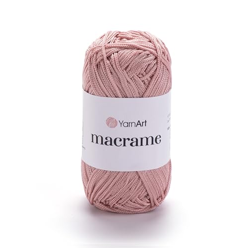 YarnArt Makramee Schnur - Starkes & Vielseitiges Makramee Garn zum Stricken, Häkeln & DIY Handwerk - 100% Polyester, 90g (130m) - Perfekt für Wandbehänge, Taschen, Heimdekoration & mehr (171, Regular) von Yarn Art