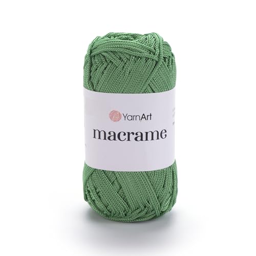 YarnArt Makramee Schnur - Starkes & Vielseitiges Makramee Garn zum Stricken, Häkeln & DIY Handwerk - 100% Polyester, 90g (130m) - Perfekt für Wandbehänge, Taschen, Heimdekoration & mehr (173, Regular) von Yarn Art