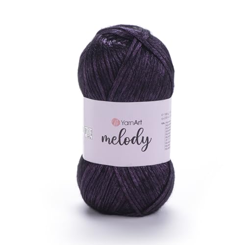 YarnArt Melody 889 bunte Kettenkette, metallische Glanzfaser zum Stricken, Häkeln und Sticken, 100 g Knäuel, 230 m, Premium-Mischung aus 70 % Polyamid, 21 % Acryl, 9 % Wolle YarnArt Melody 889 bunte Kettenkette, metallische Glanzfaser zum Stricken, Häkeln und Sticken, 100 g Knäuel, 230 m, Premium-Mischung aus 70 % Polyamid, 21 % Acryl, 9 % Wolle von Yarn Art