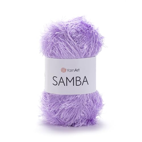 YarnArt Samba weiches pelzähnliches Garn, 150 m langhaariges Wimperngarn zum Stricken, Häkeln und Amigurumi, perfekt für Schals, Mützen und dekorative Projekte, 100 g Knäuel (54) von Yarn Art