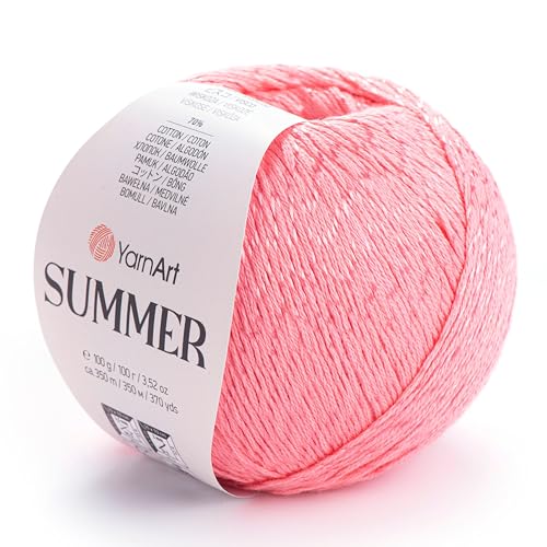 YarnArt Sommer Glitzergarn Strickgarn Sommergarn Sparkly Garn Schalgarn Helles Garn Zubehör Garn Häkelgarn (10) von Yarn Art