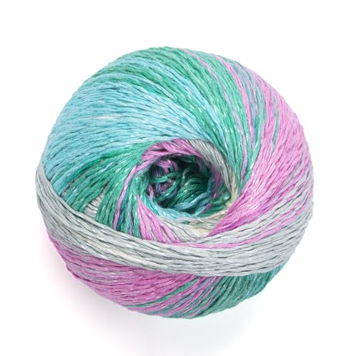 YarnArt Summer Dream 4309 Baumwollmischgewebe, 96 g, 380 m, Regenbogen-Garn für alle Jahreszeiten, geeignet zum Stricken von Blusen, Schals, Schals und Pullovern, fein 2 von Yarn Art