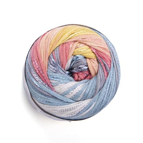 YarnArt Symphony Dream 3114 Baumwollgarn, 80 % Baumwolle, 20 % Viskose, Regenbogenfarben, mehrfarbig, geeignet für alle Blusen, Kleider, Schals, Taschen, Hüte, 270 m, 1 Knäuel YarnArt Symphony Dream 3114 Baumwollgarn, 80 % Baumwolle, 20 % Viskose, Regenbogenfarben, mehrfarbig, geeignet für alle Blusen, Kleider, Schals, Taschen, Hüte, 270 m, 1 Knäuel von Yarn Art