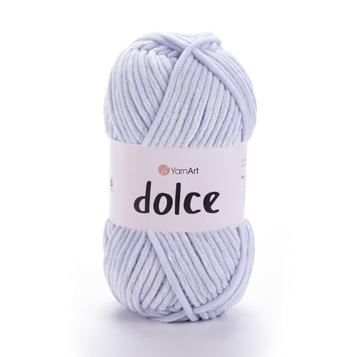Yarnart Dolce Garn von Yarnart Weiches Chenille-Samtgarn, super sperriges Garn, Decke, Amigurumi, Häkelgarn, 100 g, 130 Yards (776) von Yarn Art