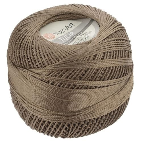Yarnart Tulip Garn aus 100 % Mikrofaser, weich, langlebig, Mehrzweck-Nähgarn, ideal zum Sticken und Basteln, 50 g – 250 m, buntes Pastellgarn (403) von Yarn Art