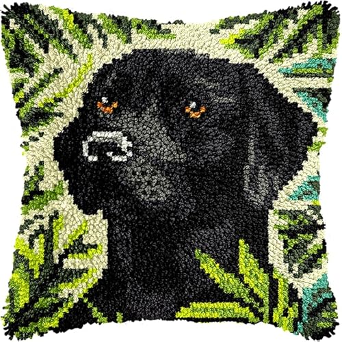 YarnAdventures DIY Knüpfkissen Zum Selber Knüpfen Set,Tierhund und Blätter,Knüpfhaken-Set Kissenbezug Knüpfteppiche Kissen Knüpfen Für Kinder Und Erwachsene,17x17in YarnAdventures DIY Knüpfkissen Zum Selber Knüpfen Set,Tierhund und Blätter,Knüpfhaken-Set Kissenbezug Knüpfteppiche Kissen Knüpfen Für Kinder Und Erwachsene,17x17in von YarnAdventures