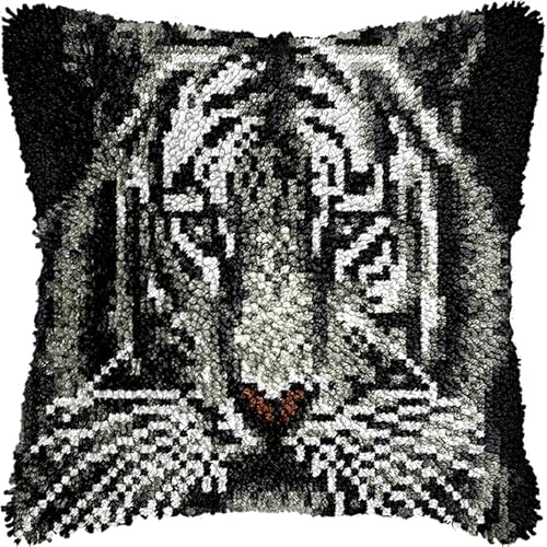 YarnAdventures DIY Knüpfkissen Zum Selber Knüpfen Set,Tiertiger,Knüpfhaken-Set Kissenbezug Knüpfteppiche Kissen Knüpfen Für Kinder Und Erwachsene,17x17in YarnAdventures DIY Knüpfkissen Zum Selber Knüpfen Set,Tiertiger,Knüpfhaken-Set Kissenbezug Knüpfteppiche Kissen Knüpfen Für Kinder Und Erwachsene,17x17in von YarnAdventures