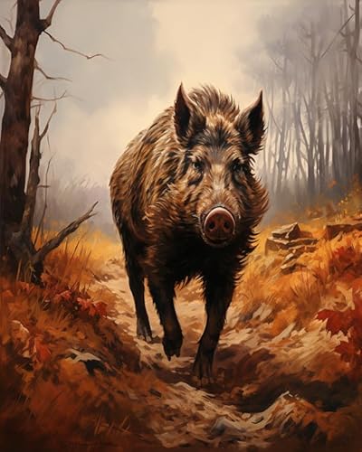 YarnAdventures DIY handgemaltes ölgemälde set für erwachsene,Tier Wildschwein,Malen nach Zahlen Kits auf Leinwand Kreative Heimdekoration,Geschenk,Weihnachten,16x20in ohne Rahmen YarnAdventures DIY handgemaltes ölgemälde set für erwachsene,Tier Wildschwein,Malen nach Zahlen Kits auf Leinwand Kreative Heimdekoration,Geschenk,Weihnachten,16x20in ohne Rahmen von YarnAdventures